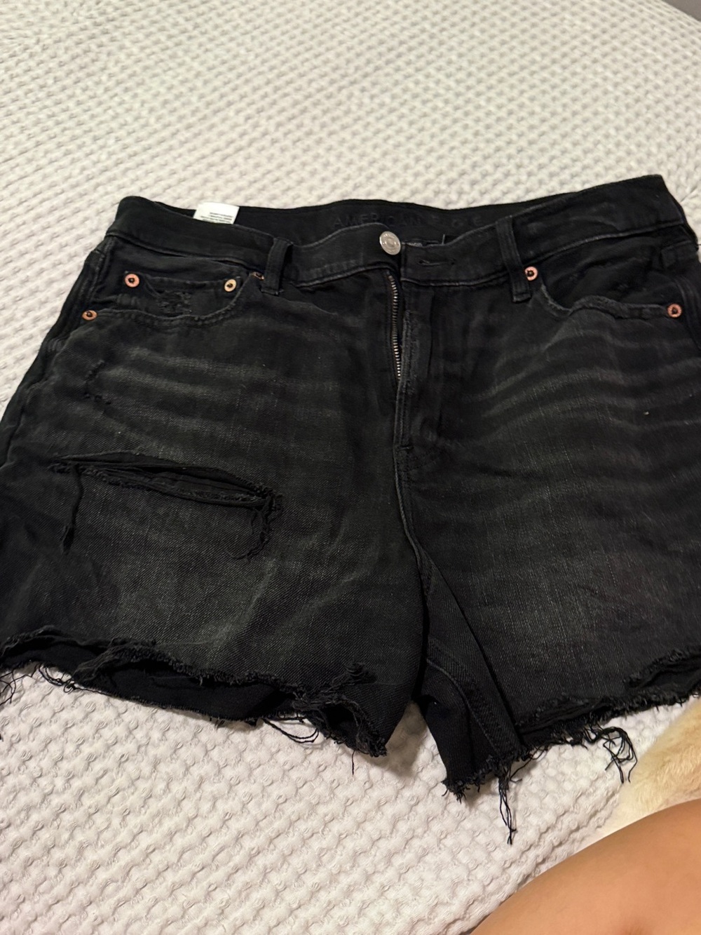 Black Distressed Women’s Denim Shorts